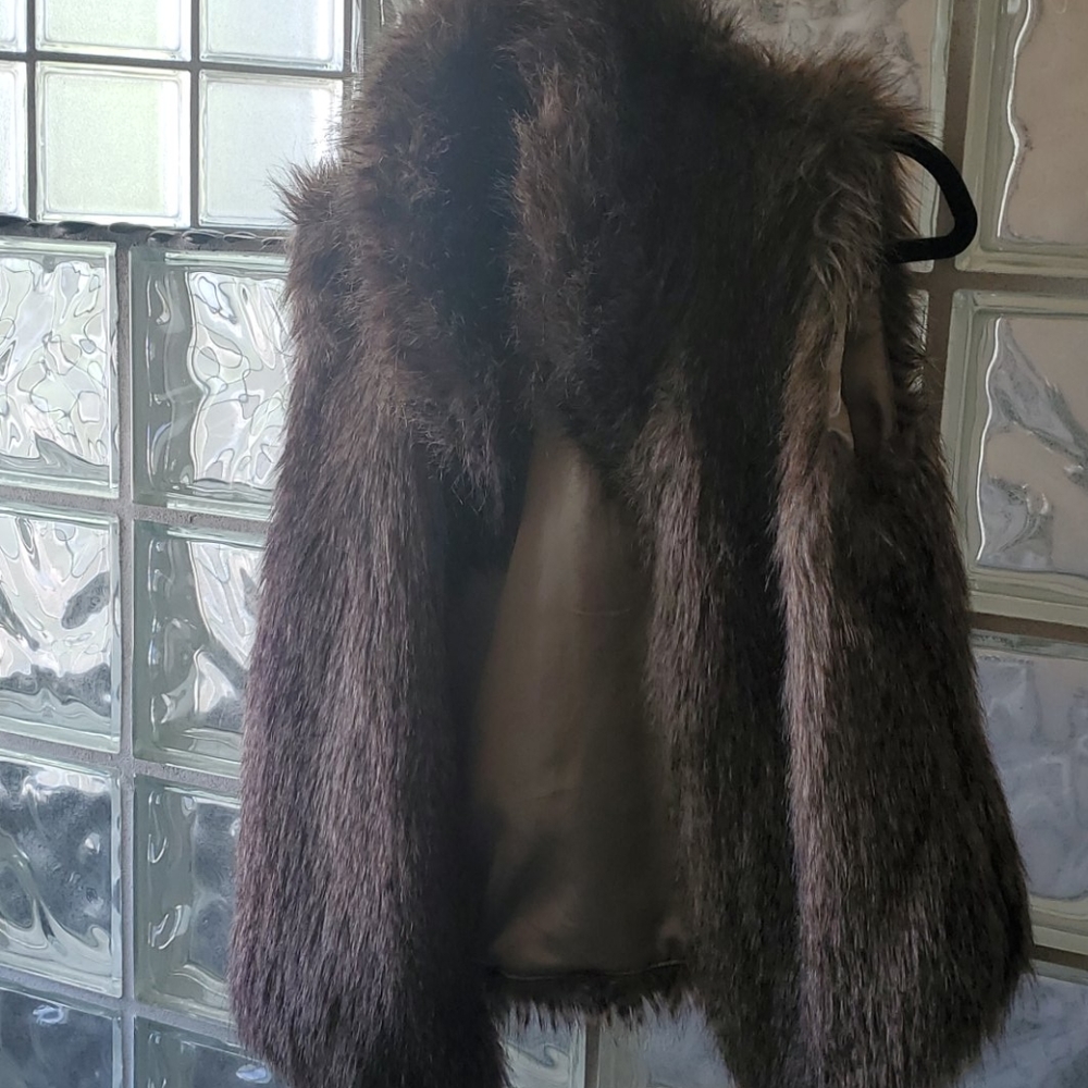 Faux fur vest